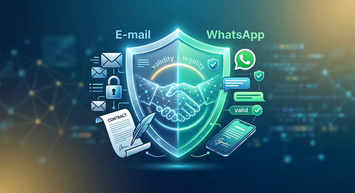 Acordo por WhatsApp ou E-mail